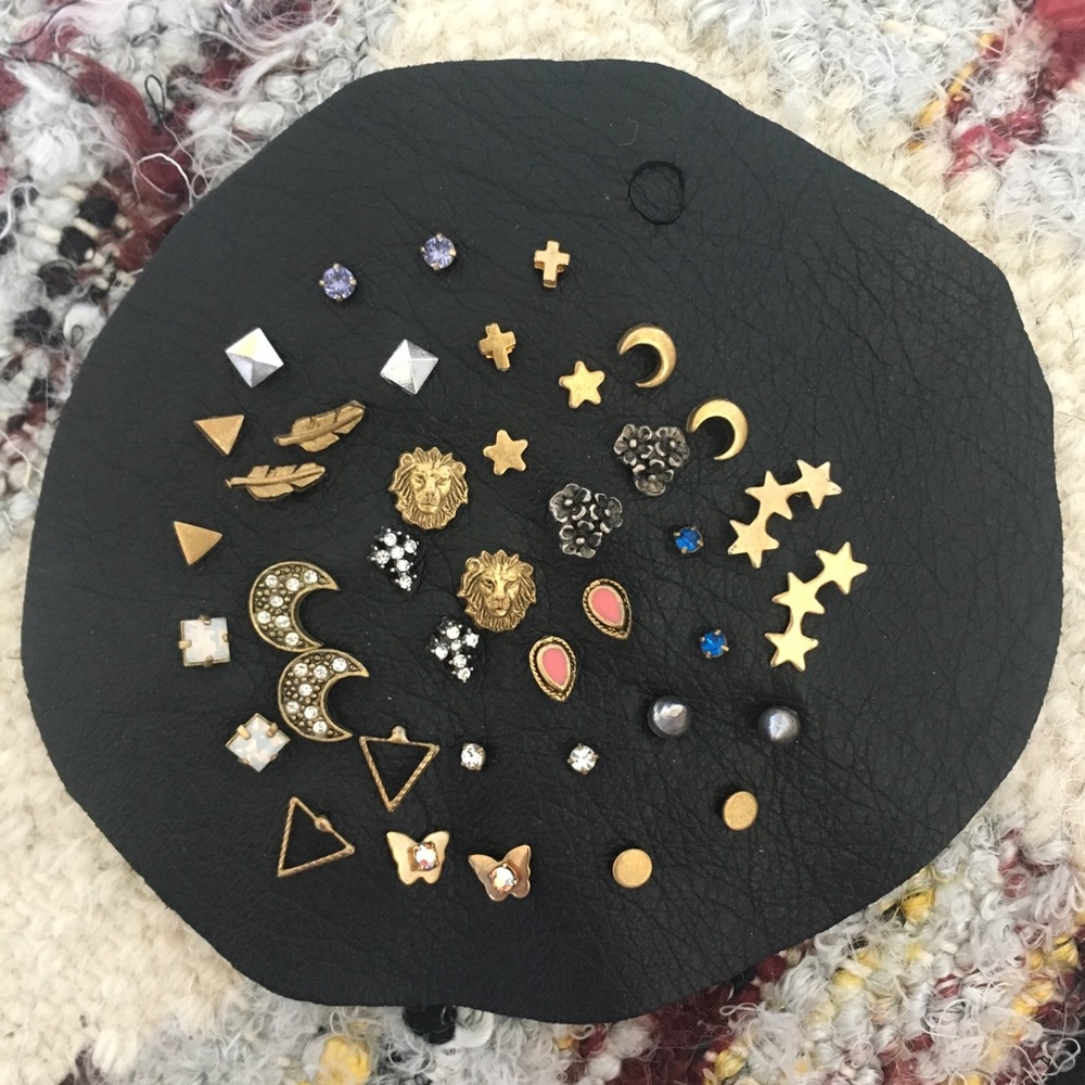 Free People Gold and Silver Assorted Stud Earrings